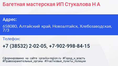 Багетная мастерская ИП Стукалова Н А  - визитка
