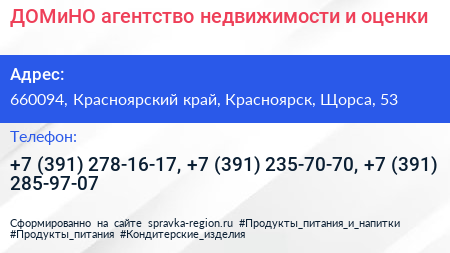 ДОМиНО агентство недвижимости и оценки - визитка