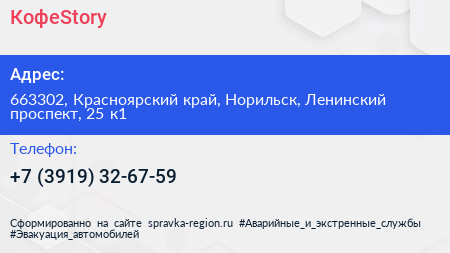 КофеStory - визитка