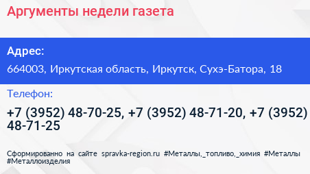 Аргументы недели газета - визитка