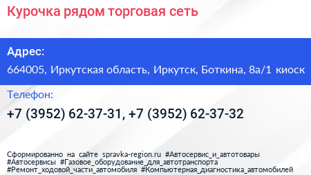 Курочка рядом торговая сеть - визитка