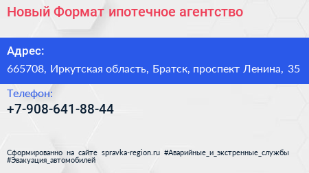 Нажмите, чтобы скачать визитку Новый Формат ипотечное агентство - визитка