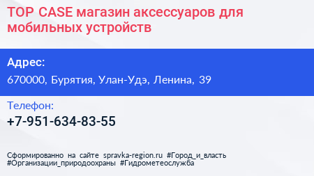 TOP CASE магазин аксессуаров для мобильных устройств - визитка