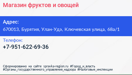 Нажмите, чтобы скачать визитку Магазин фруктов и овощей - визитка