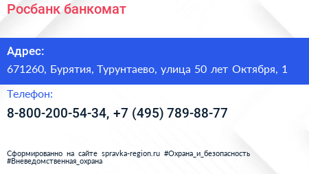 Нажмите, чтобы скачать визитку Росбанк банкомат - визитка