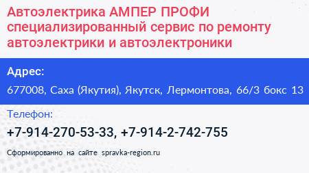 Автоэлектрика АМПЕР ПРОФИ специализированный сервис по ремонту автоэлектрики и автоэлектроники - визитка