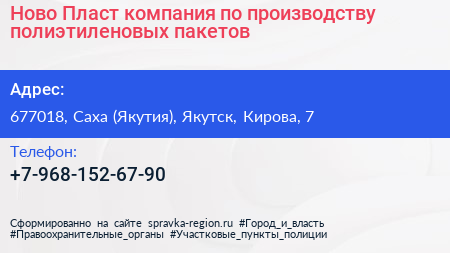 Нажмите, чтобы скачать визитку Ново Пласт компания по производству полиэтиленовых пакетов - визитка