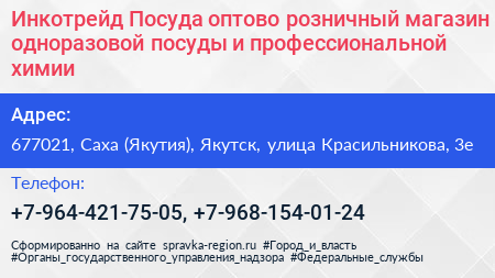 Инкотрейд Посуда оптово розничный магазин одноразовой посуды и профессиональной химии - визитка