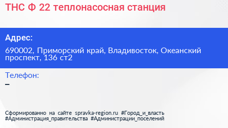 ТНС Ф 22 теплонасосная станция - визитка