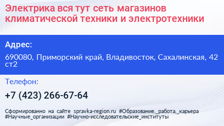 Электрика вся тут сеть магазинов климатической техники и электротехники - визитка