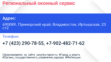 Региональный оконный сервис - визитка