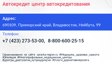 Автокредит центр автокредитования - визитка