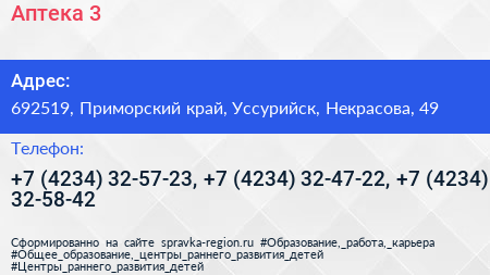 Аптека 3 - визитка