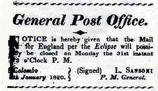 Первым генеральным почтмейстером Цейлона стал итальянец. Фото 1 