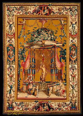 В петроградском дворце (на илл.) гобелены Рубенса сменило изображение вождя революции. Фото 2 