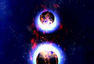 Всплеск гравитационных волн (на илл.) — это свадебный марш пары слившихся звёзд. Фото 2 