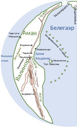 География Средиземья устроена хитро — в Валинор можно попасть, но на глобусе его не найти. Фото 1 