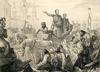 С началом эпидемии холеры в Москве туда лично поехал император, чтобы предотвратить панику. Фото 2 