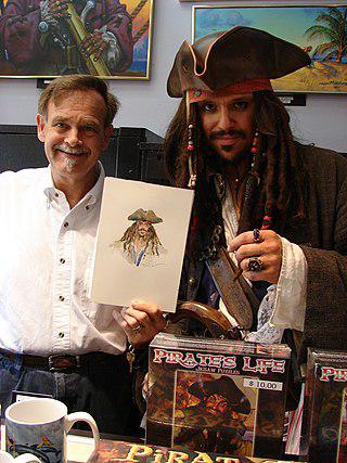 Американский художник-иллюстратор создал образ пиратского капитана для марки рома Captain Morgan. Фото 1 