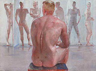 Разрезав полотно с мужским ню, советский художник превратил его в две картины. Фото 2 