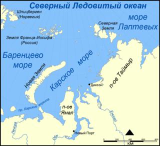 На севере Карского моря в линию выстроились Колобок, Червяк, Утёнок, Ракета и Колокол. Фото 1 