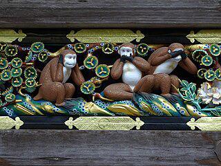 Слова «ничего не вижу, ничего не слышу» были популярны в Японии XVII века. Фото 3 