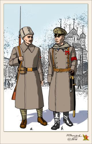 «Костромской отряд против Каледина» первым в революционных войсках использовал знаки различия. Фото 2 