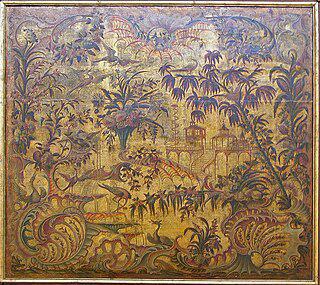 Кожаные обои пользовались широкой популярностью в эпоху барокко. Фото 2 