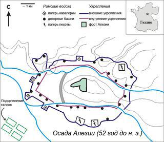 На месте битвы при Алезии стоит памятник не победителю, а побеждённому. Фото 1
