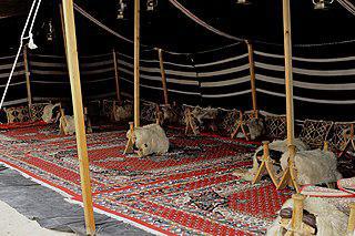 Бедуинский шерстяной дом (на илл.) ткали вручную. Фото 1 