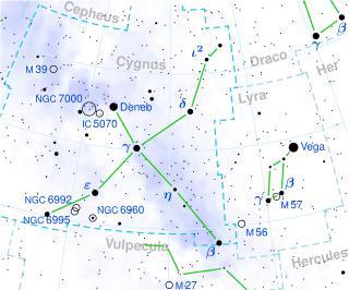 Эта Лебедя, до которой 135 световых лет, видна невооружённым глазом. Фото 1 