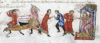 Не уговорив анафемствовавшего их епископа стать патриархом, иконоборцы забили его воловьими жилами. Фото 2 