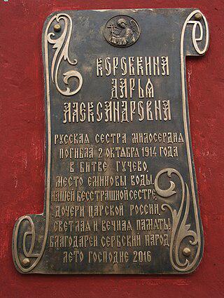 Русская сестра милосердия за один день оказала помощь 120 сербским раненым. Фото 1 