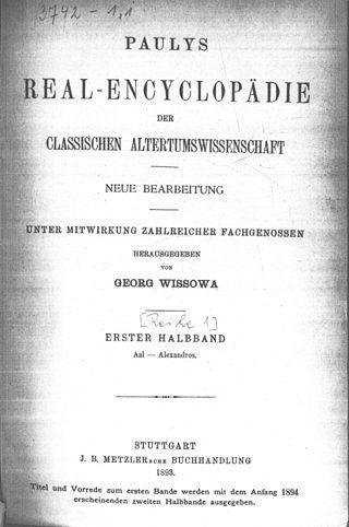 Третье издание «Реальной энциклопедии» Паули-Виссова создавали три поколения ученых. Фото 1 